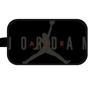 Nike Air Jordan Travel Dopp Kit Clutch Bag Toiletries Jumpman Zipper BLACK NWT